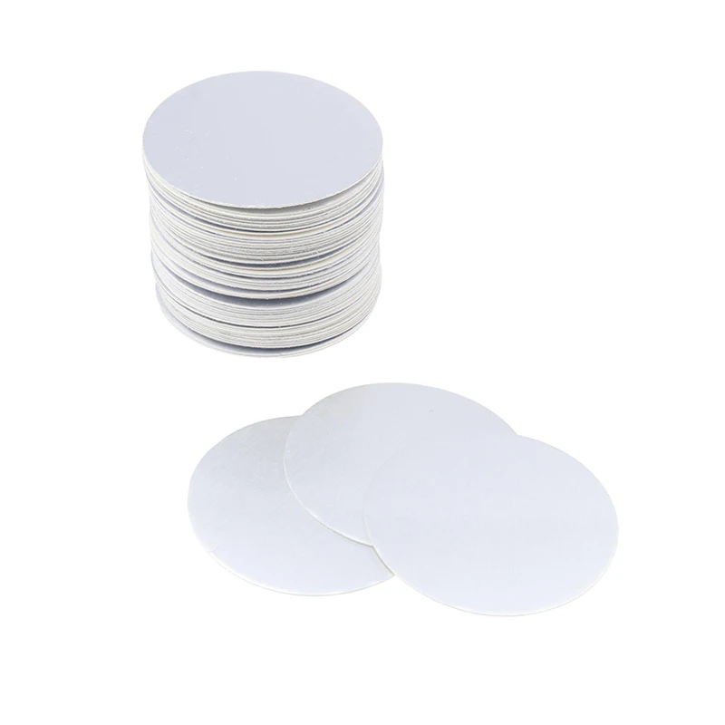 200pcs 20-82mm PET Plastic Bottle Electromagnetic Induction Sealing Foils Liners PE Cosmetic Can Aluminum Foil Sealing Film