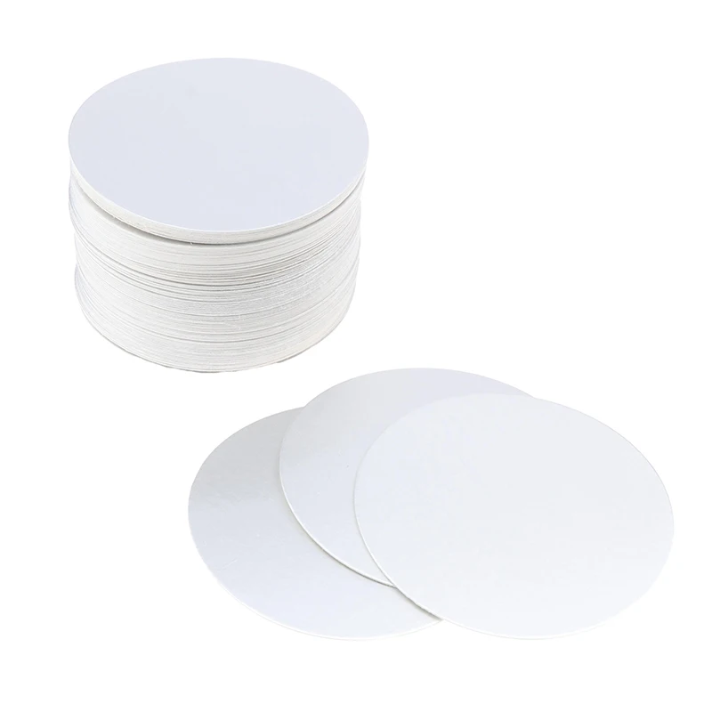 200pcs 20-82mm PET Plastic Bottle Electromagnetic Induction Sealing Foils Liners PE Cosmetic Can Aluminum Foil Sealing Film