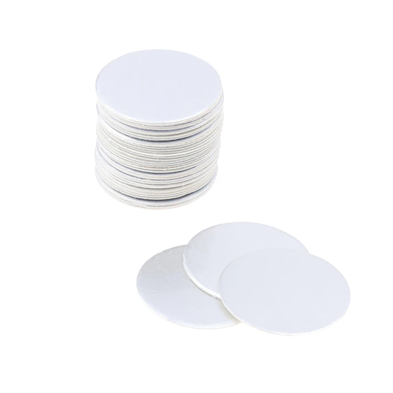 200pcs 20-82mm PET Plastic Bottle Electromagnetic Induction Sealing Foils Liners PE Cosmetic Can Aluminum Foil Sealing Film