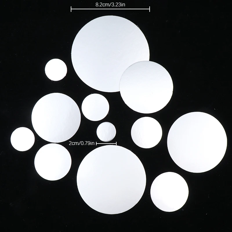200pcs 20-82mm PET Plastic Bottle Electromagnetic Induction Sealing Foils Liners PE Cosmetic Can Aluminum Foil Sealing Film