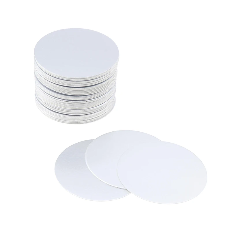200pcs 20-82mm PET Plastic Bottle Electromagnetic Induction Sealing Foils Liners PE Cosmetic Can Aluminum Foil Sealing Film