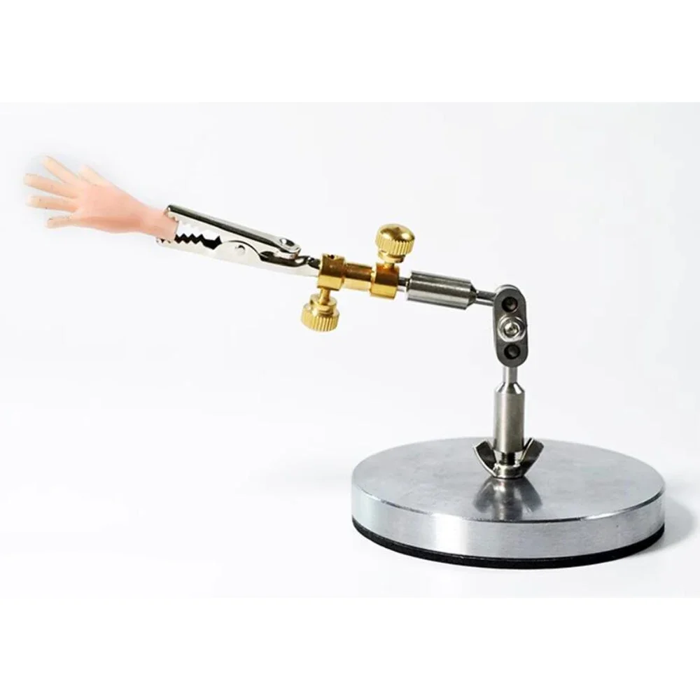 Stop Motion Animation Stand Stainless Steel Articulated Armature Puppet Prop Shooting All-Metal Fixture with 5pcs Head