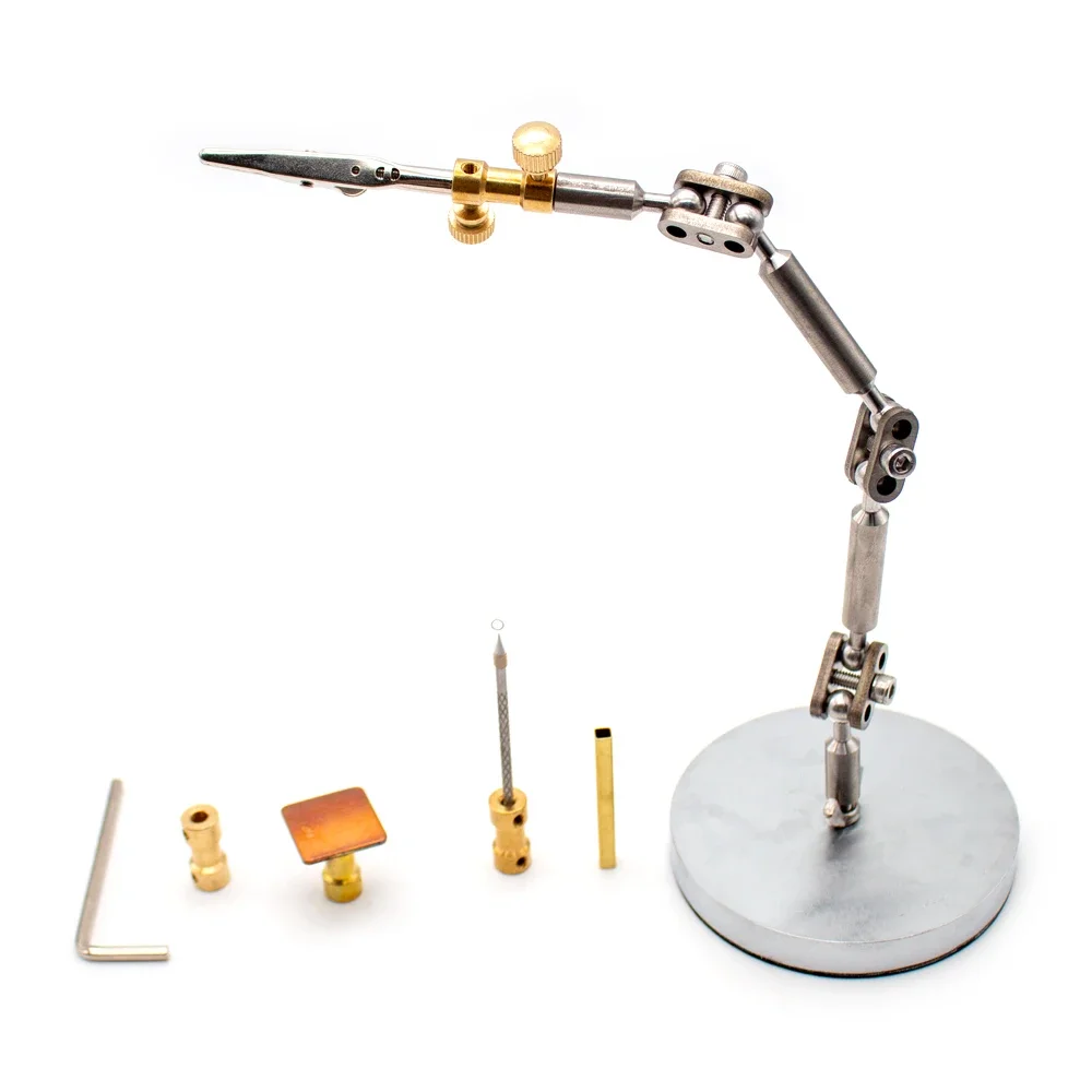 Stop Motion Animation Stand Stainless Steel Articulated Armature Puppet Prop Shooting All-Metal Fixture with 5pcs Head