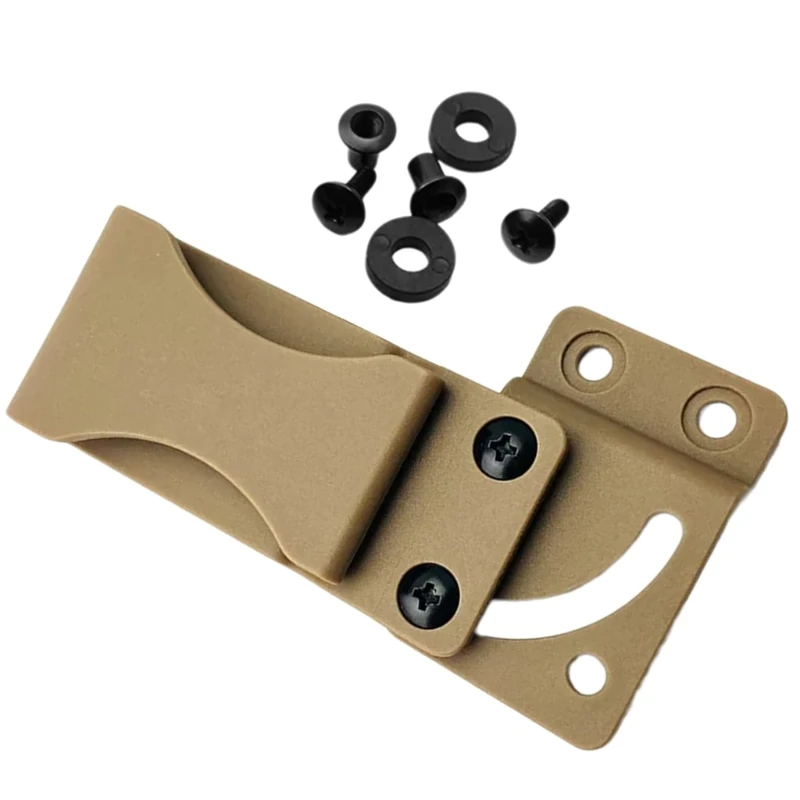 KYDEX Sheath Waist Clip Scabbard Clip Sheath Accessories Outdoor Carry KYDEX Sheath Tool K Sheath Waist Clip with Screws