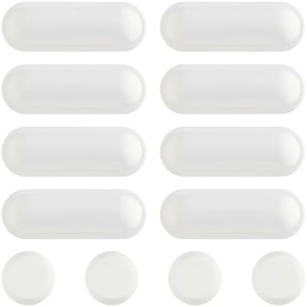 12Pcs Toilet Seat Pad Set Anti-Slip Toilet Seat Cover Foot Pads Shock-absorbing And Noise-reducing Rubber Pads Toilet Seat Acces