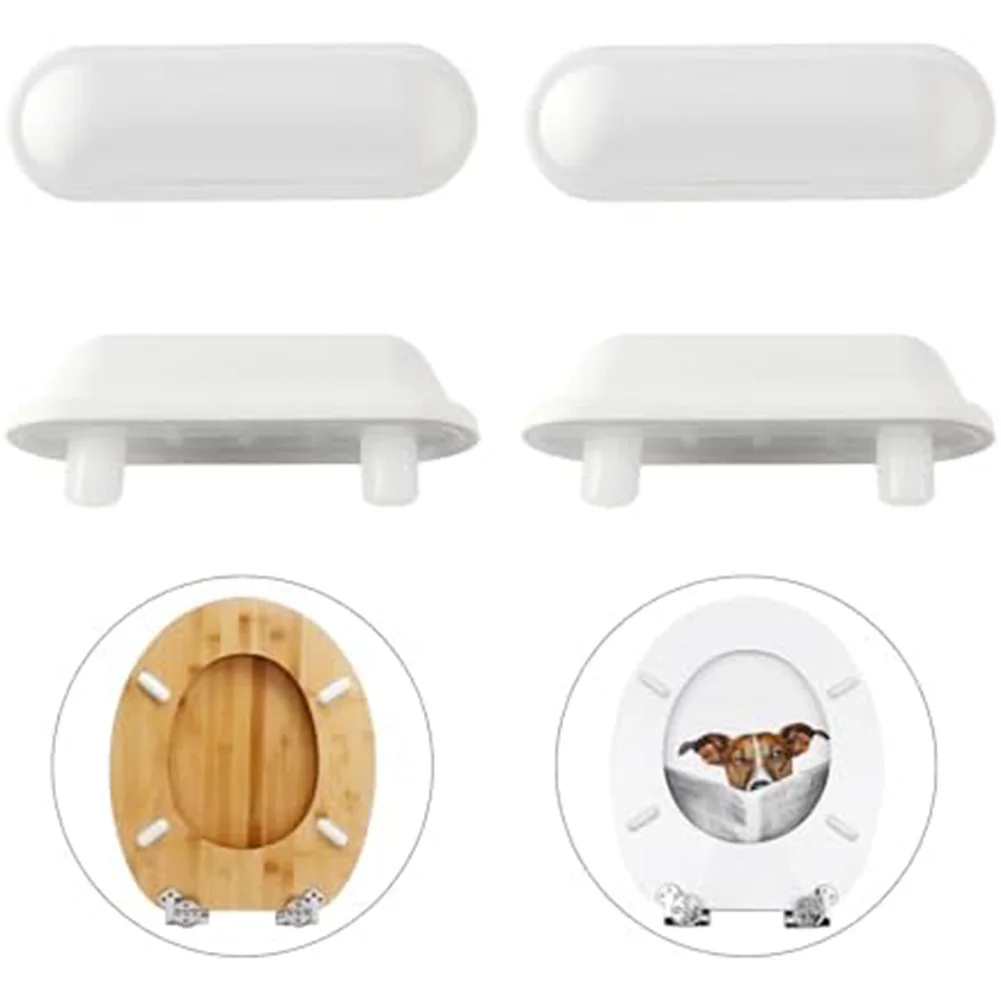 12Pcs Toilet Seat Pad Set Anti-Slip Toilet Seat Cover Foot Pads Shock-absorbing And Noise-reducing Rubber Pads Toilet Seat Acces