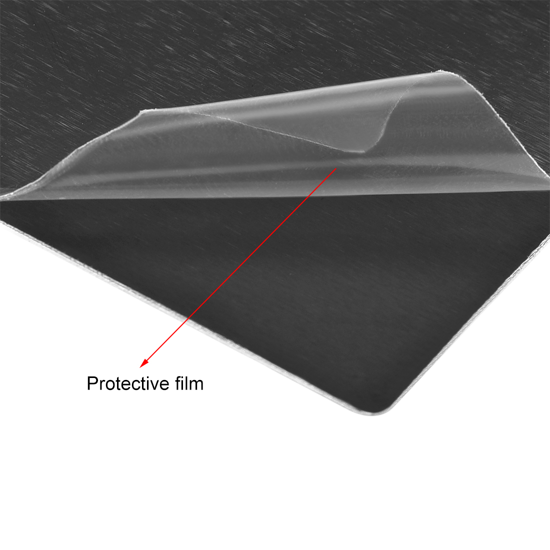 Uxcell 5Pcs Blank Metal Business Card 1mm Thickness Anodized Aluminum Plate Blanks Card for DIY Laser Printing Engraving Black