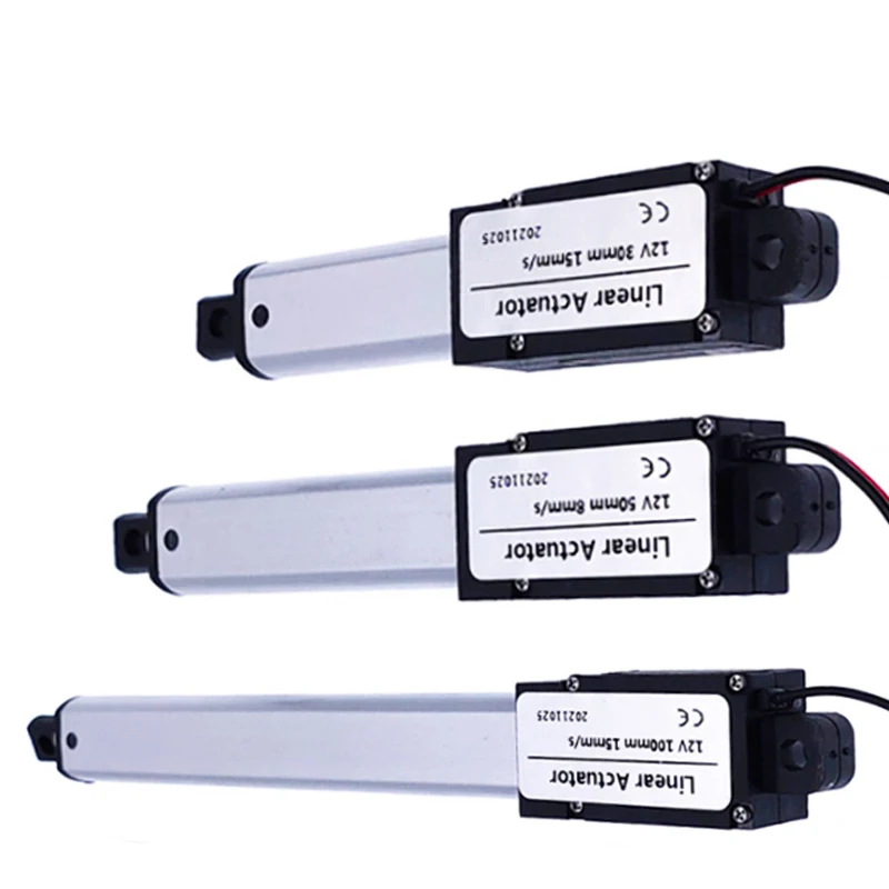 30mm/50mm/100mm DC 12V Mirco Electric Linear Actuator 30N/60N/90N/150N Motor Controller Mini Eectric Push Rod Putter