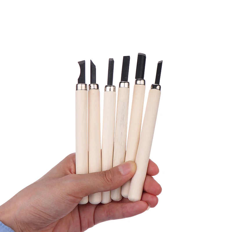 12pcHandmade woodworking carving Wood Carving Chisels Set For Basic Cutting&Detailed Woodworking DIY Hand Tools Gouges Knife Kit