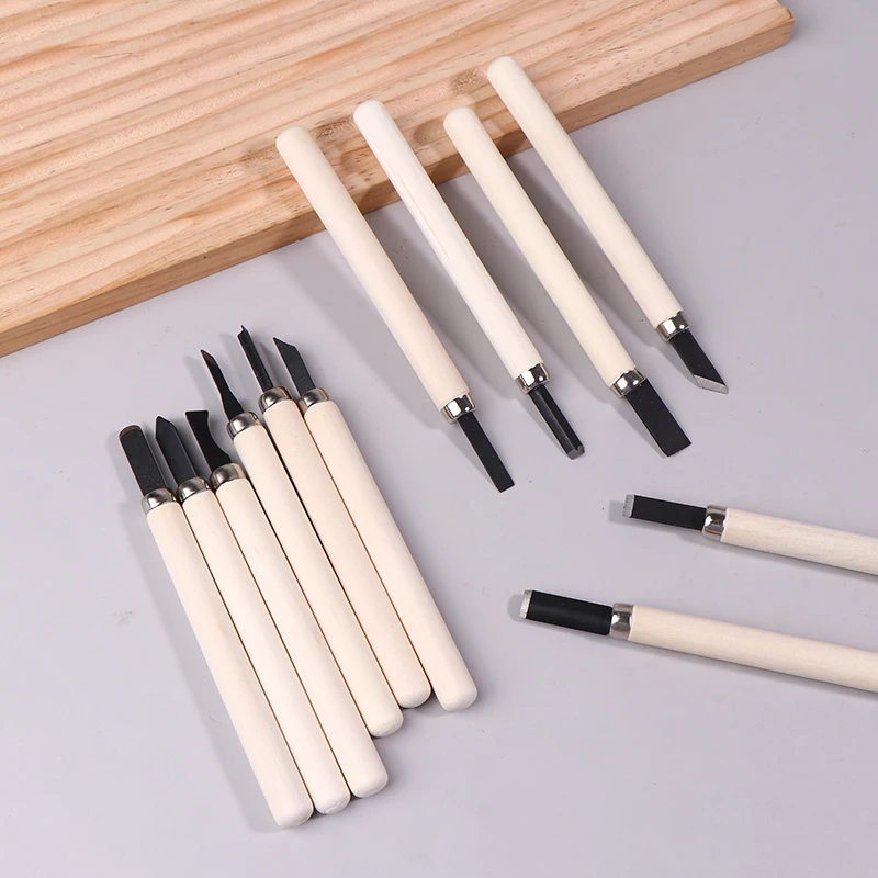 12pcHandmade woodworking carving Wood Carving Chisels Set For Basic Cutting&Detailed Woodworking DIY Hand Tools Gouges Knife Kit