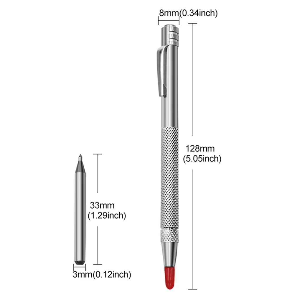 11Pcs Carbide Tip Scriber Engraving Pen For Engraving Metal Sheet Stainless Steel Ceramic And Glass Scribing Hand Tools