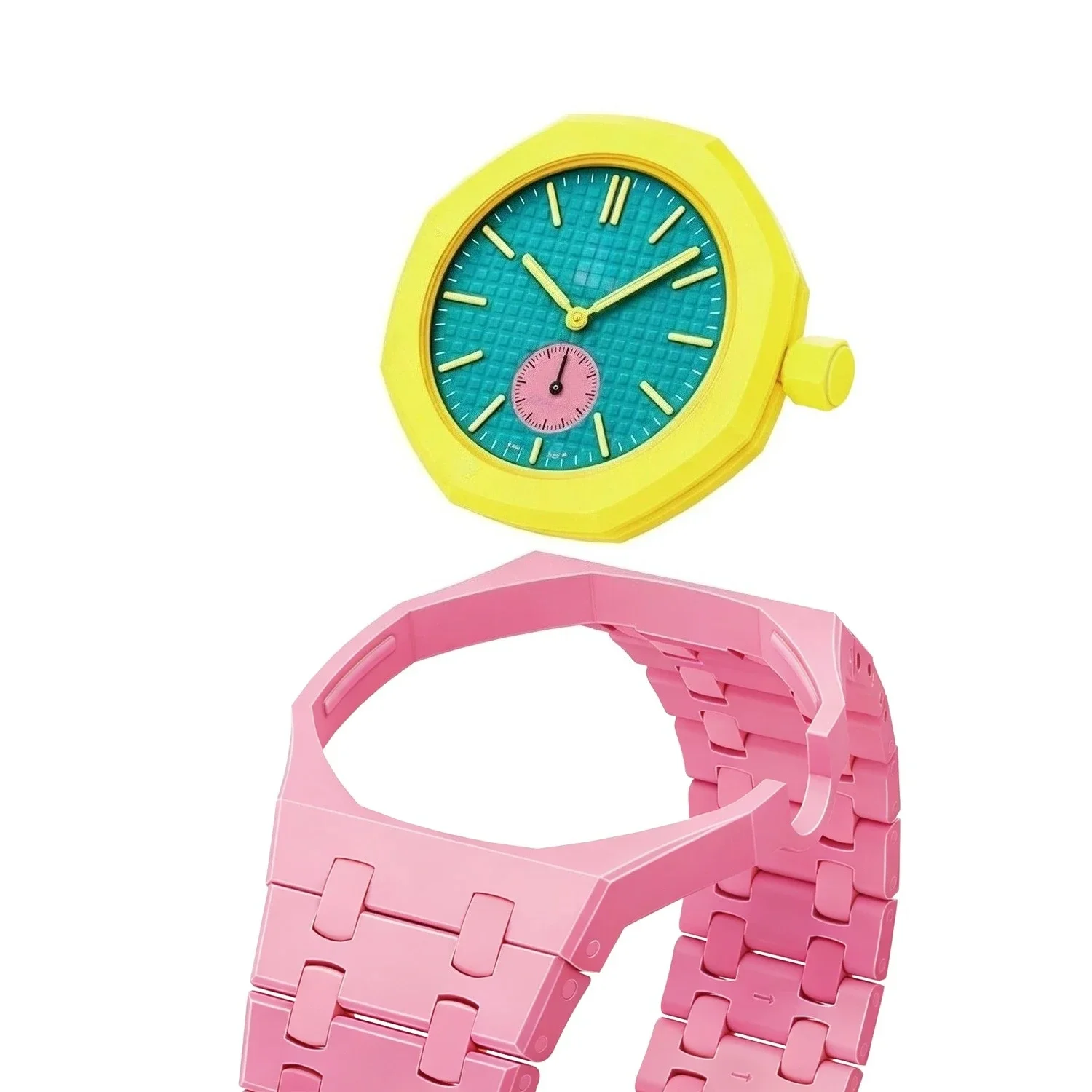 For Bracelet Royal pop Swatch Strap Oak,Steel Bioceramic Belt Arm Band Case Piguet Multiple Materials 40mm