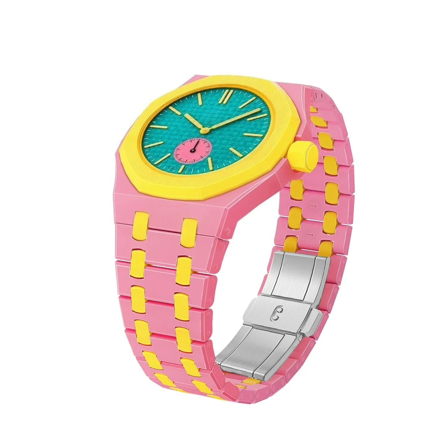 For Bracelet Royal pop Swatch Strap Oak,Steel Bioceramic Belt Arm Band Case Piguet Multiple Materials 40mm