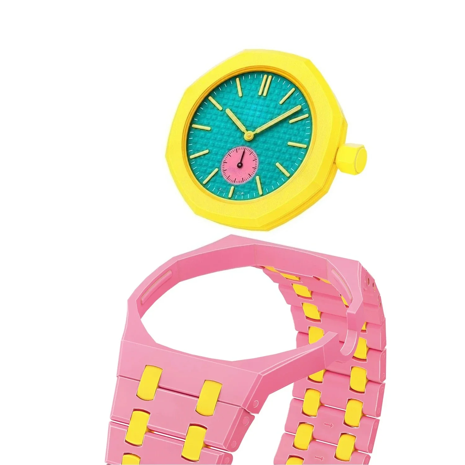 For Bracelet Royal pop Swatch Strap Oak,Steel Bioceramic Belt Arm Band Case Piguet Multiple Materials 40mm