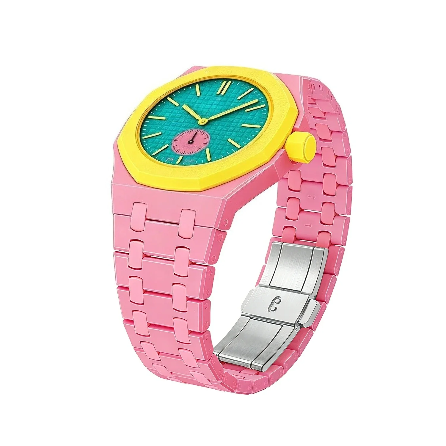 For Bracelet Royal pop Swatch Strap Oak,Steel Bioceramic Belt Arm Band Case Piguet Multiple Materials 40mm