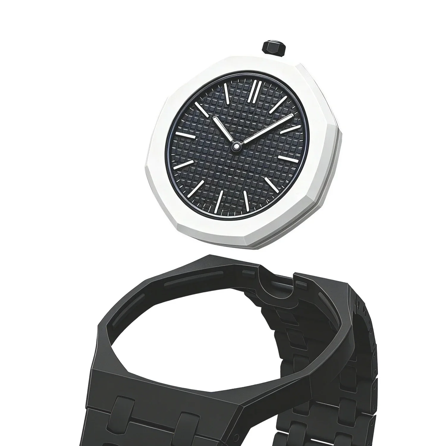 For Bracelet Royal pop Swatch Strap Oak,Steel Bioceramic Belt Arm Band Case Piguet Multiple Materials 40mm