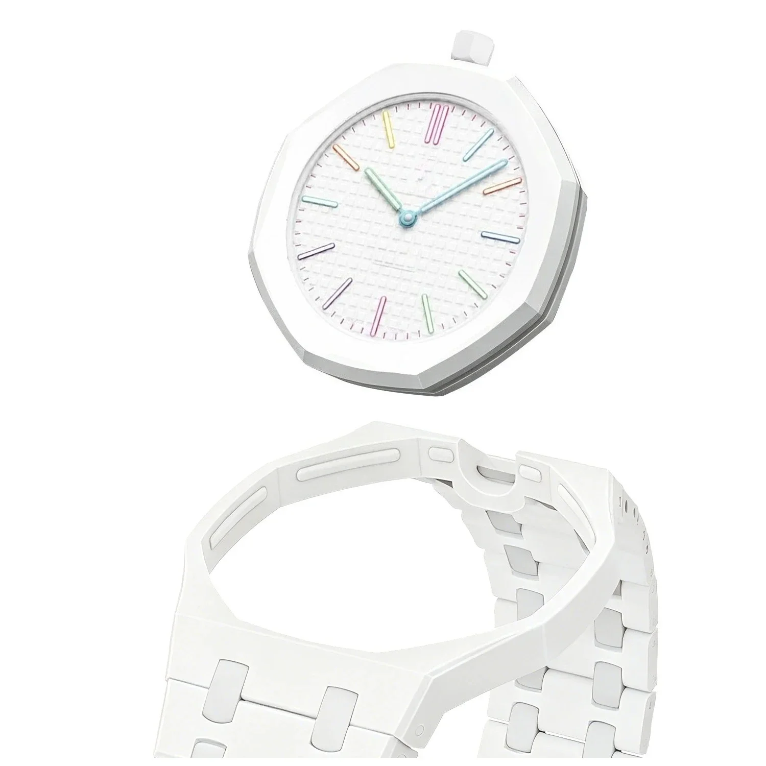 For Bracelet Royal pop Swatch Strap Oak,Steel Bioceramic Belt Arm Band Case Piguet Multiple Materials 40mm