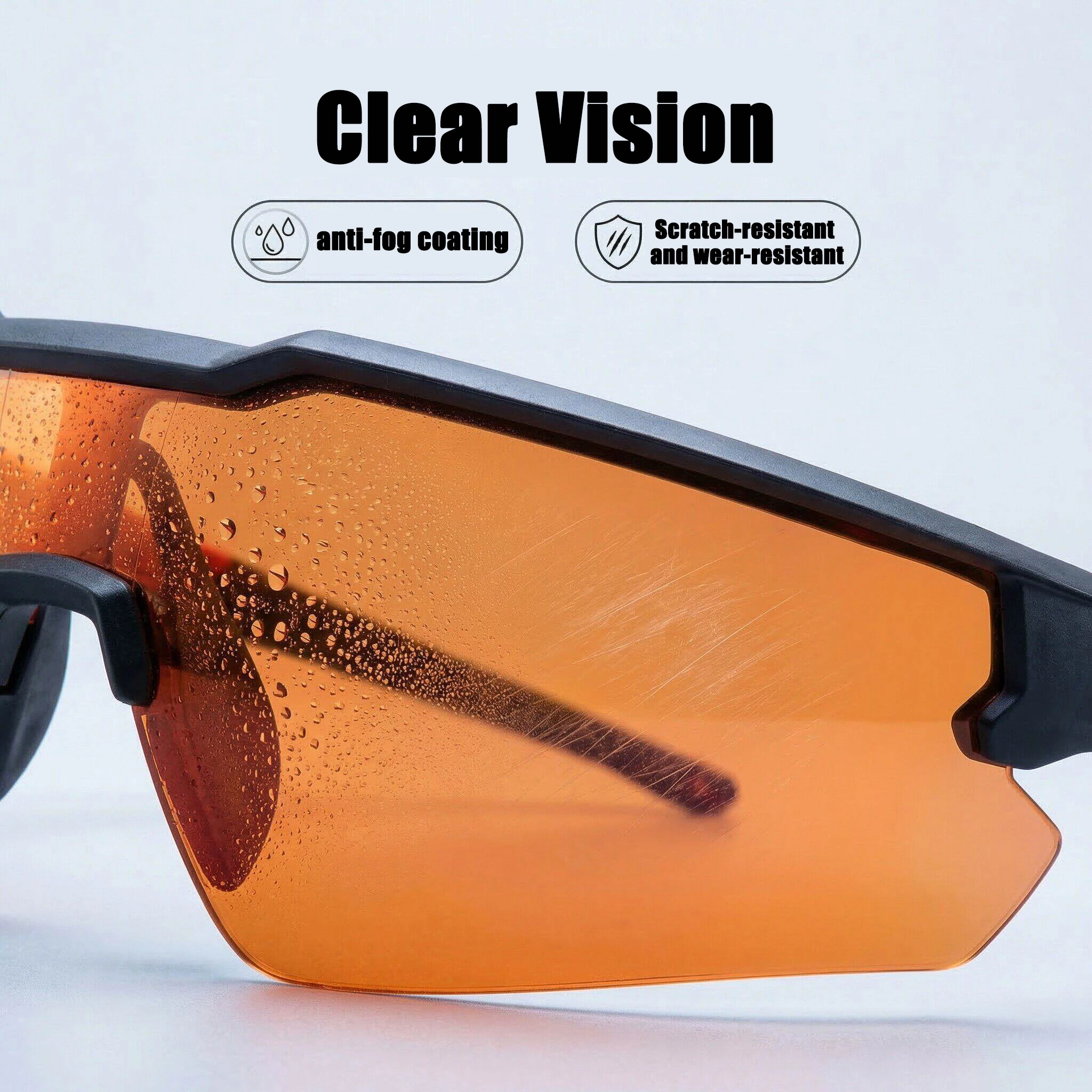 Milwaukee Safety Goggles with Orange Mirror, Anti Fog and Scratch Resistant, Comfortable and Safe Outdoor Goggles 4932498548