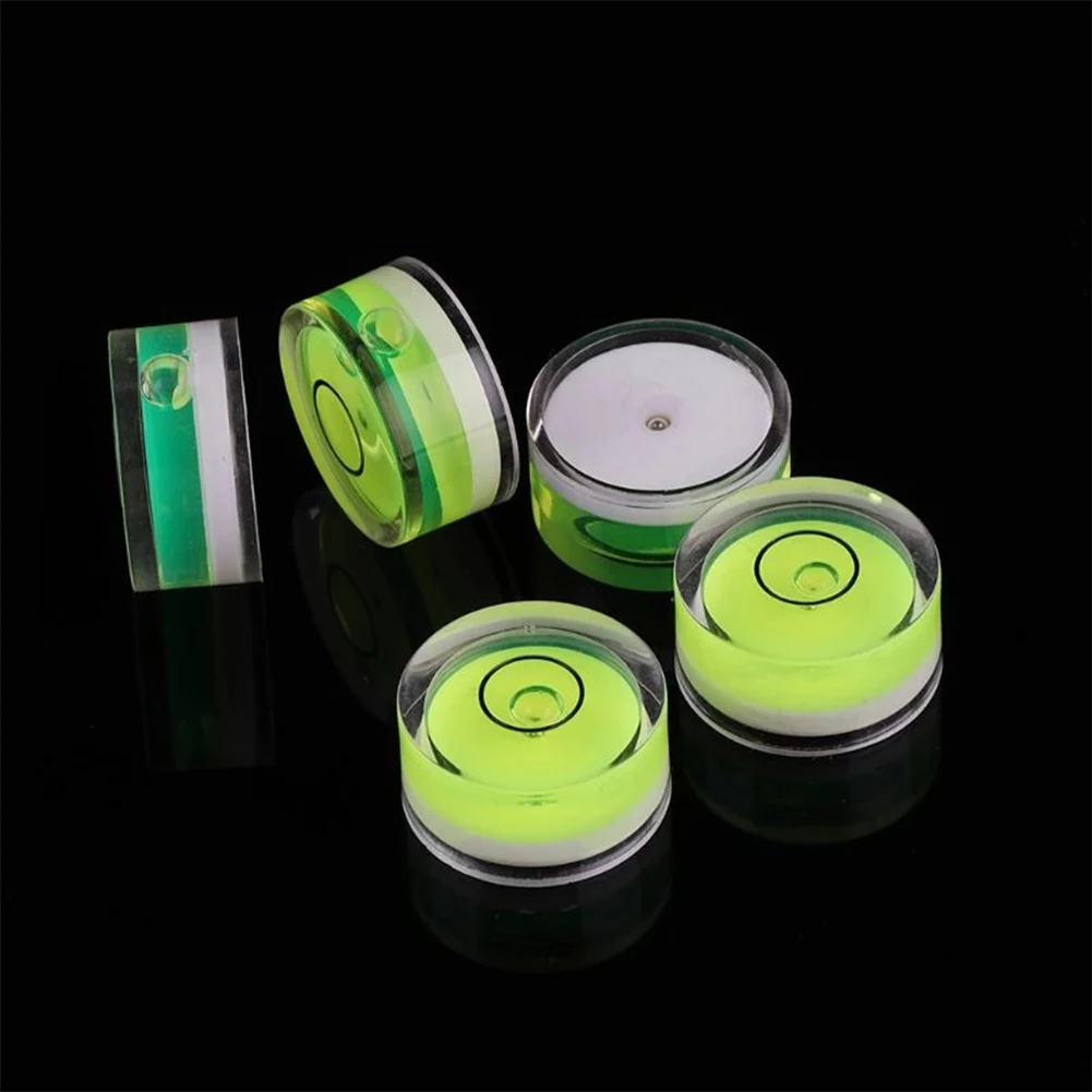 5pcs Mini Round Accuracy Bubble Level Bullseye Instrument Horizontal Precision Bubble Level Measuring Tool