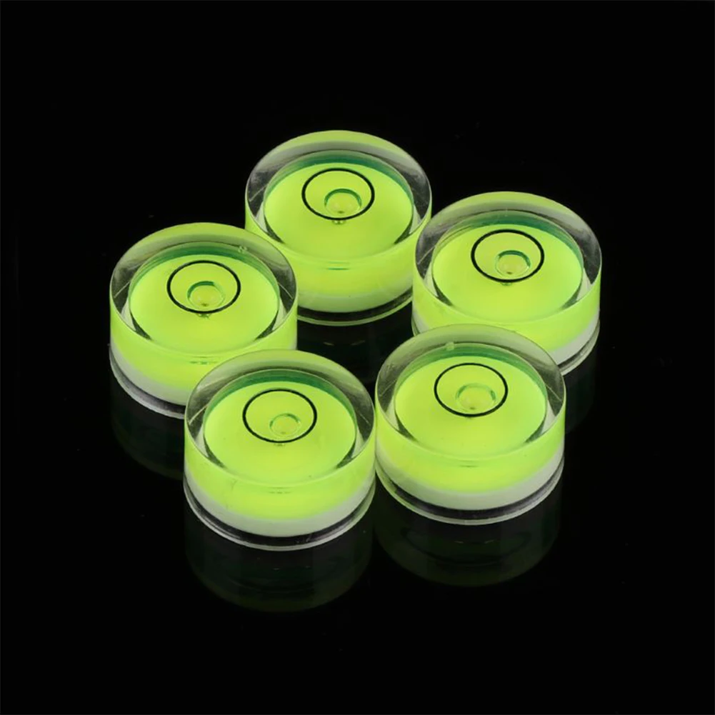 5pcs Mini Round Accuracy Bubble Level Bullseye Instrument Horizontal Precision Bubble Level Measuring Tool