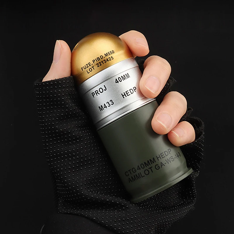 1/2/3 pcs M433 HEDP 40mm Cartridge Dummy Grenade Model Mini Storage Case Military Fan Toy Video Props Cos Model Storage Box
