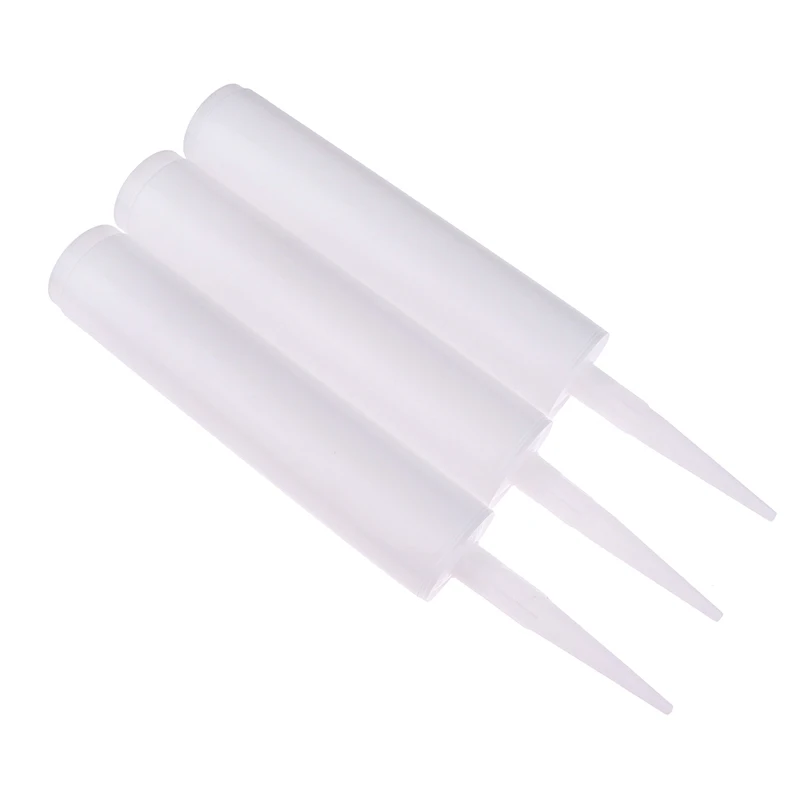 Hot Sale 1/3Pcs Empty Tube Refillable Sealant Bottle Tool Caulk Caps Caulking Sealant Tube Home Reusable Squeeze