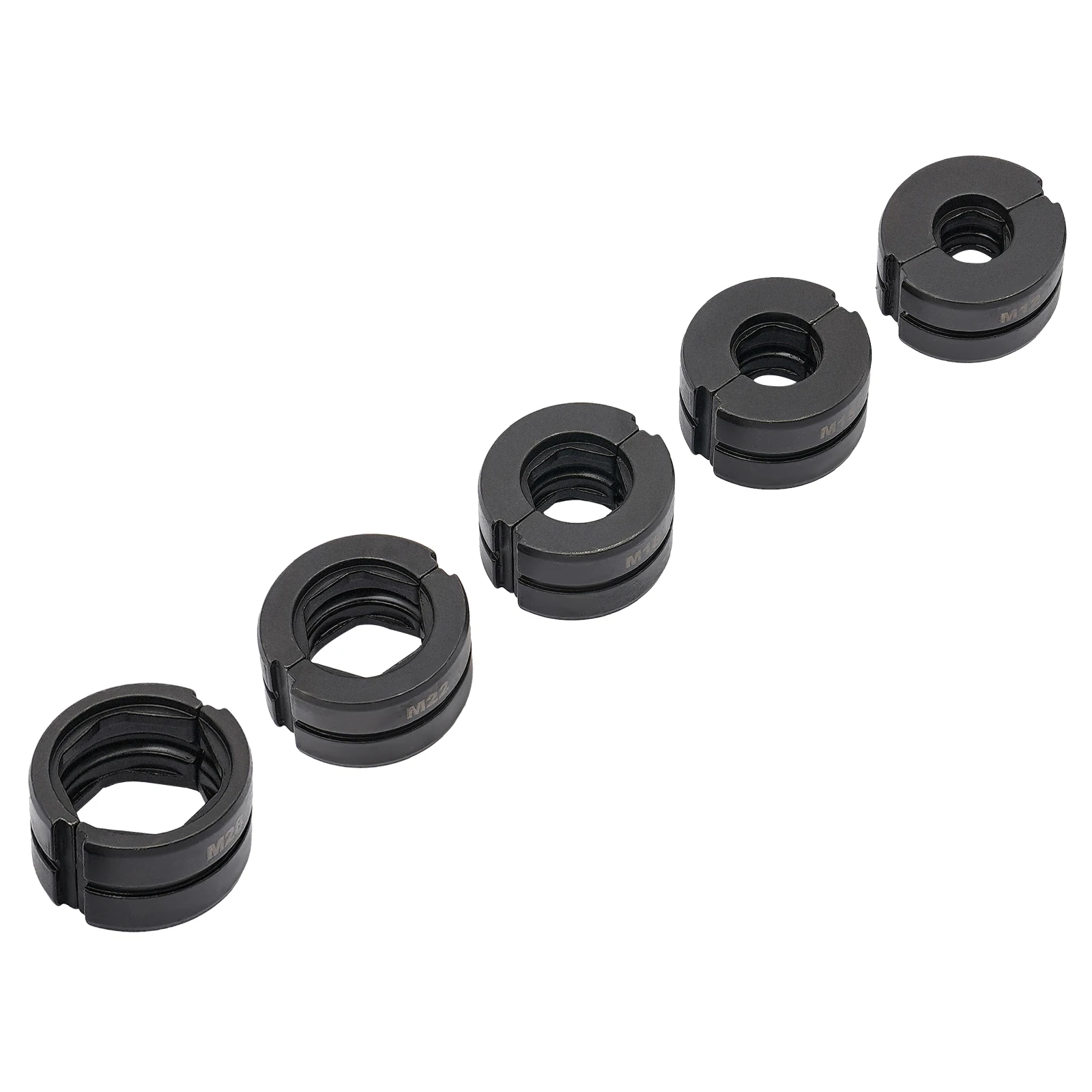 M/V-Contour 12/15/18/22/28mm Presser Jaws Set,Crimping Dies Tubular Clamp Kit,Crimp Inserts for Crimping Copper Tubes
