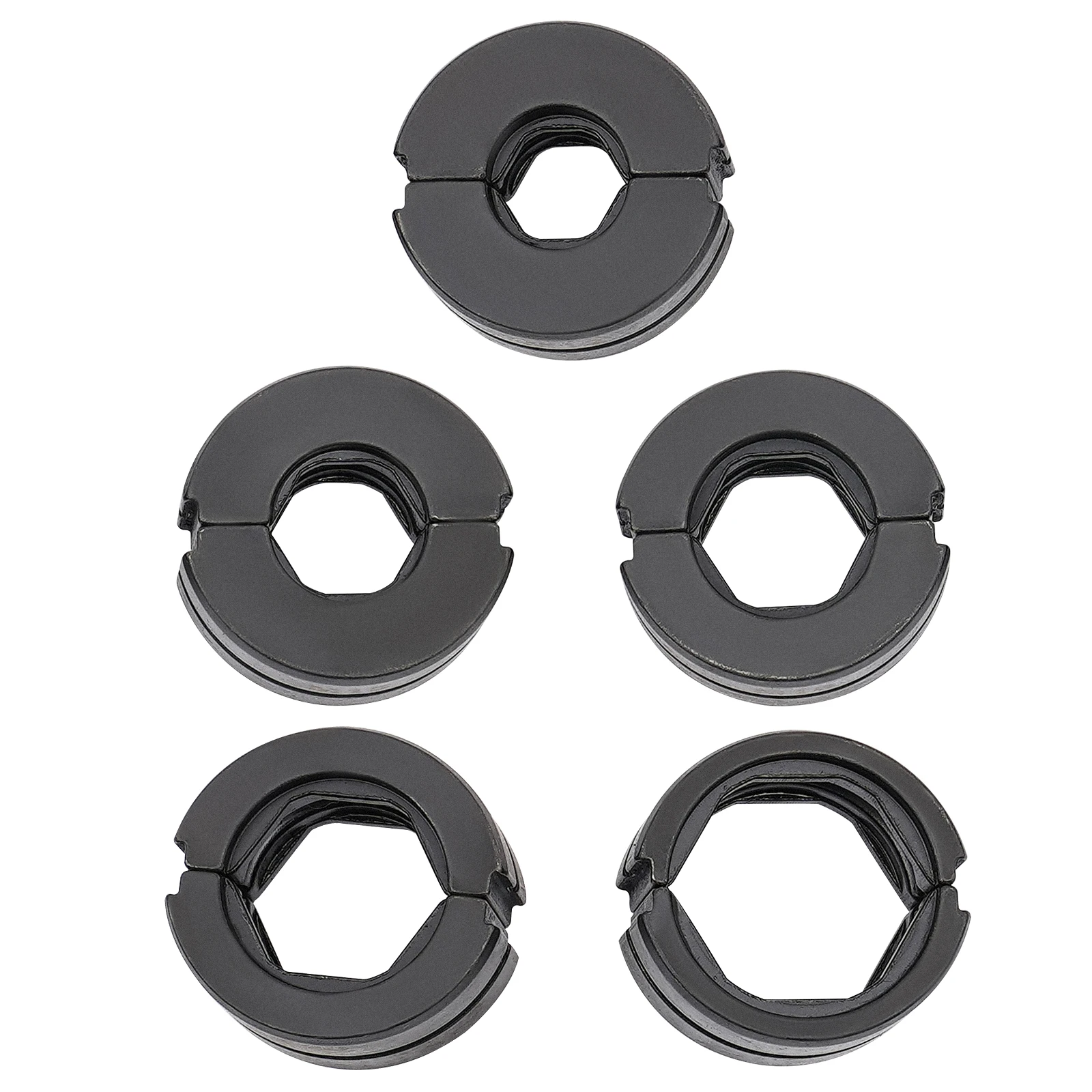 M/V-Contour 12/15/18/22/28mm Presser Jaws Set,Crimping Dies Tubular Clamp Kit,Crimp Inserts for Crimping Copper Tubes