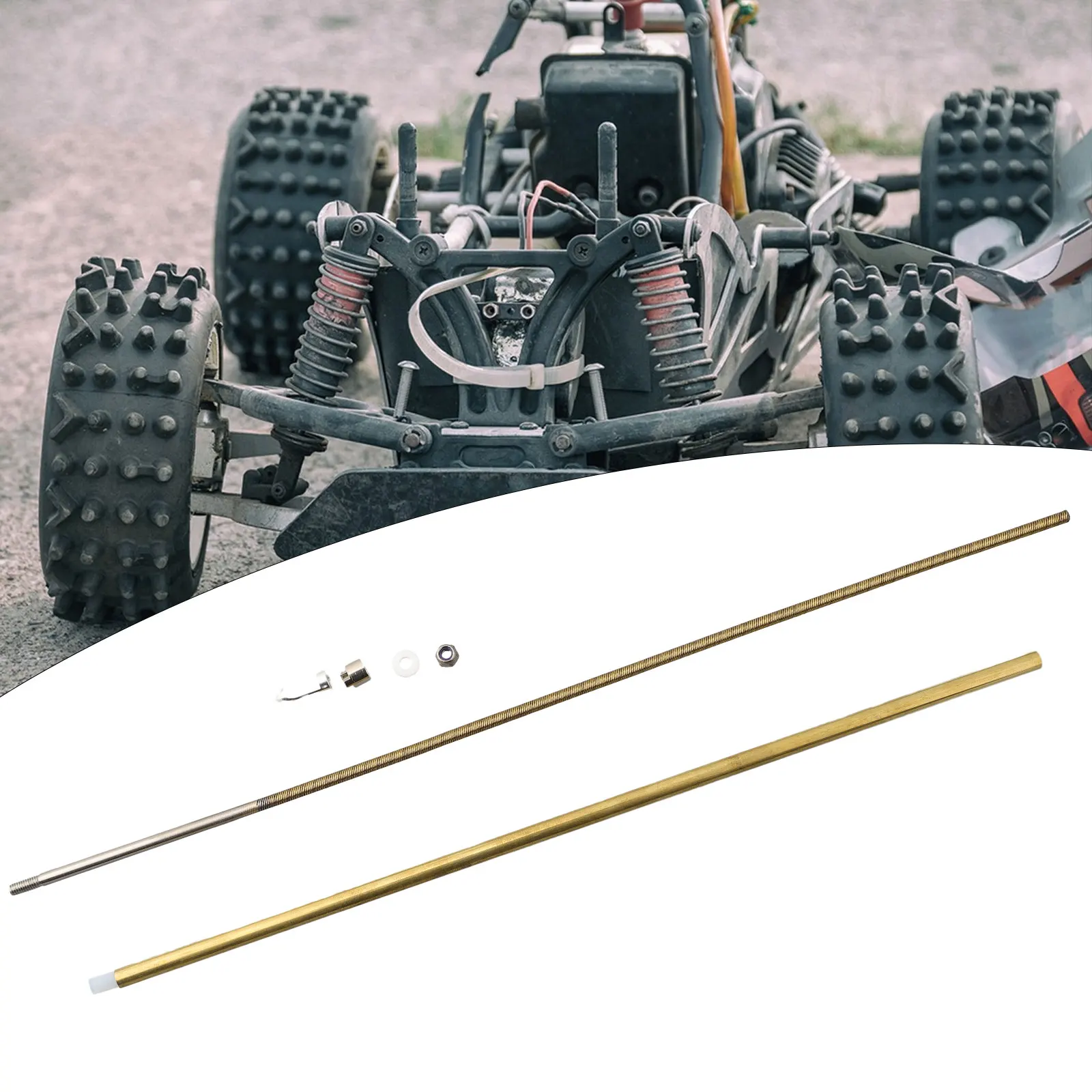 Flexible Shaft High Quality RC Boat Flexible Shaft 4mm CW/CCW Direction with Prop Nut Drive Dog and 350mm Length