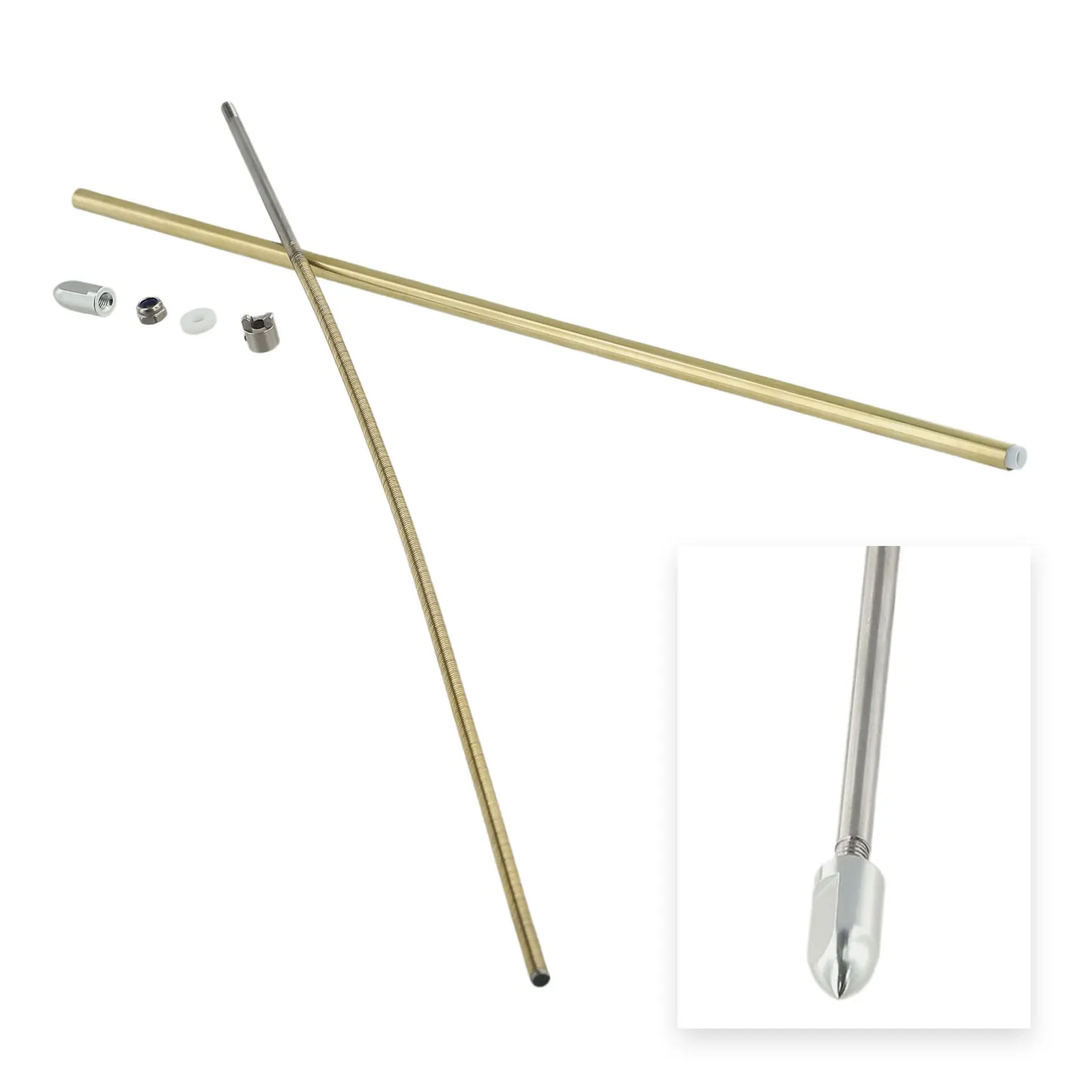 Flexible Shaft High Quality RC Boat Flexible Shaft 4mm CW/CCW Direction with Prop Nut Drive Dog and 350mm Length