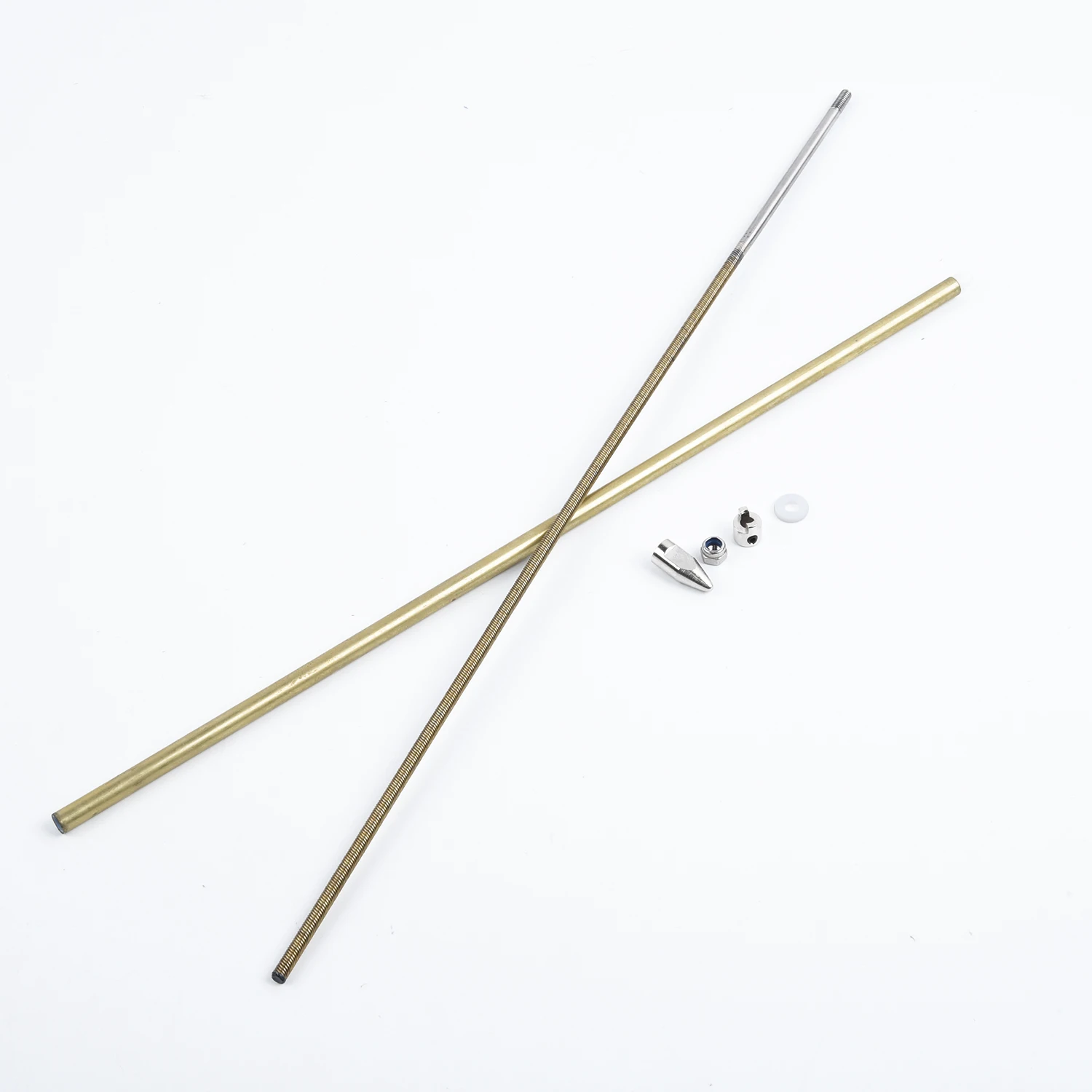 Flexible Shaft High Quality RC Boat Flexible Shaft 4mm CW/CCW Direction with Prop Nut Drive Dog and 350mm Length