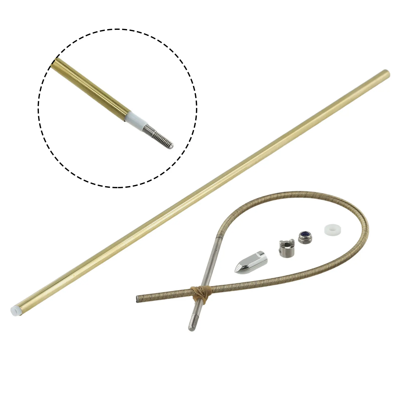 Flexible Shaft High Quality RC Boat Flexible Shaft 4mm CW/CCW Direction with Prop Nut Drive Dog and 350mm Length