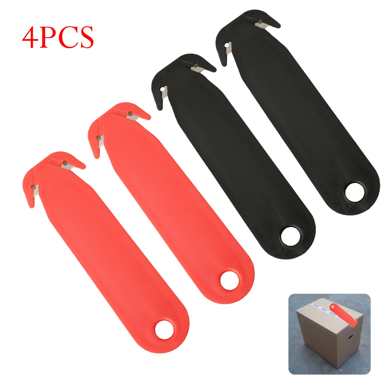 4/5PCS Double-edged Tool Box Cutters Safety Box Cutter Blade Unpacking Letter Opener Multi Tool Film Cutting Paper Cutter