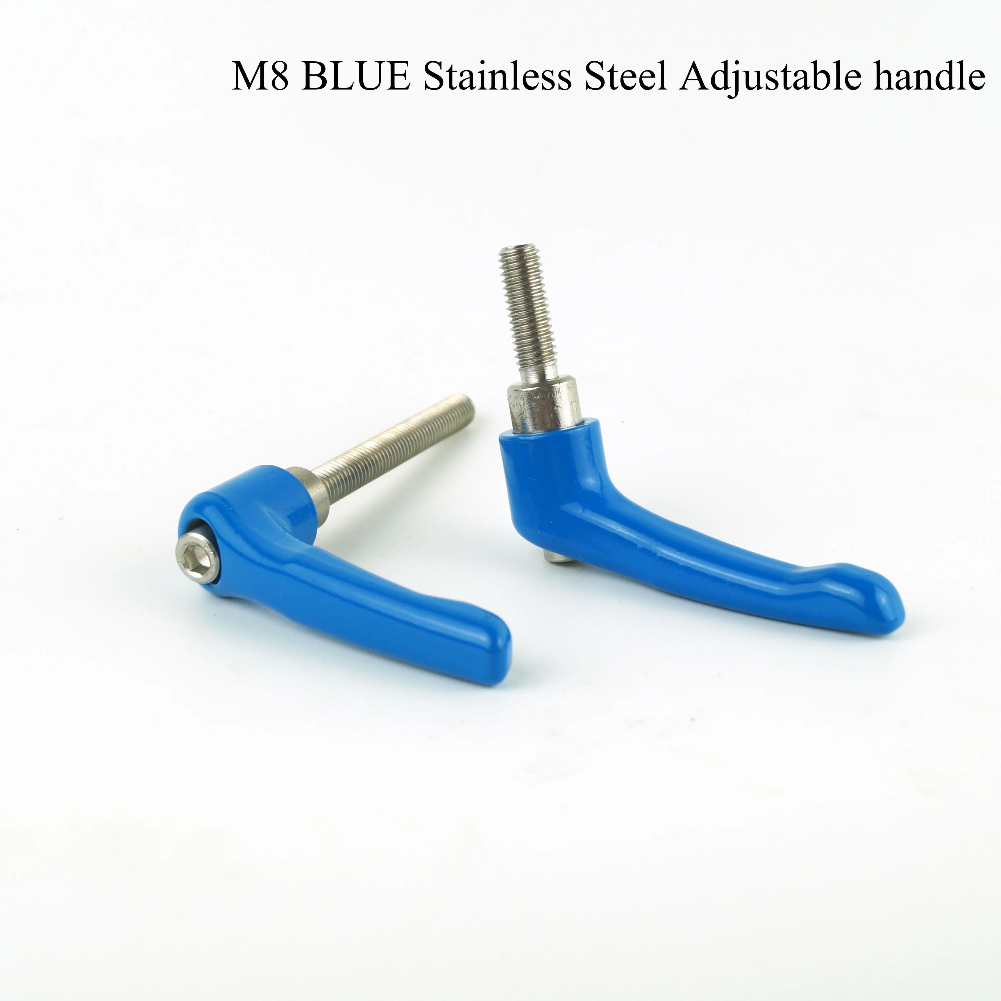M8 Black AISI304 Stainlesss Steel Clamping Handle Tension Levers ,Solid Adjustable Handle