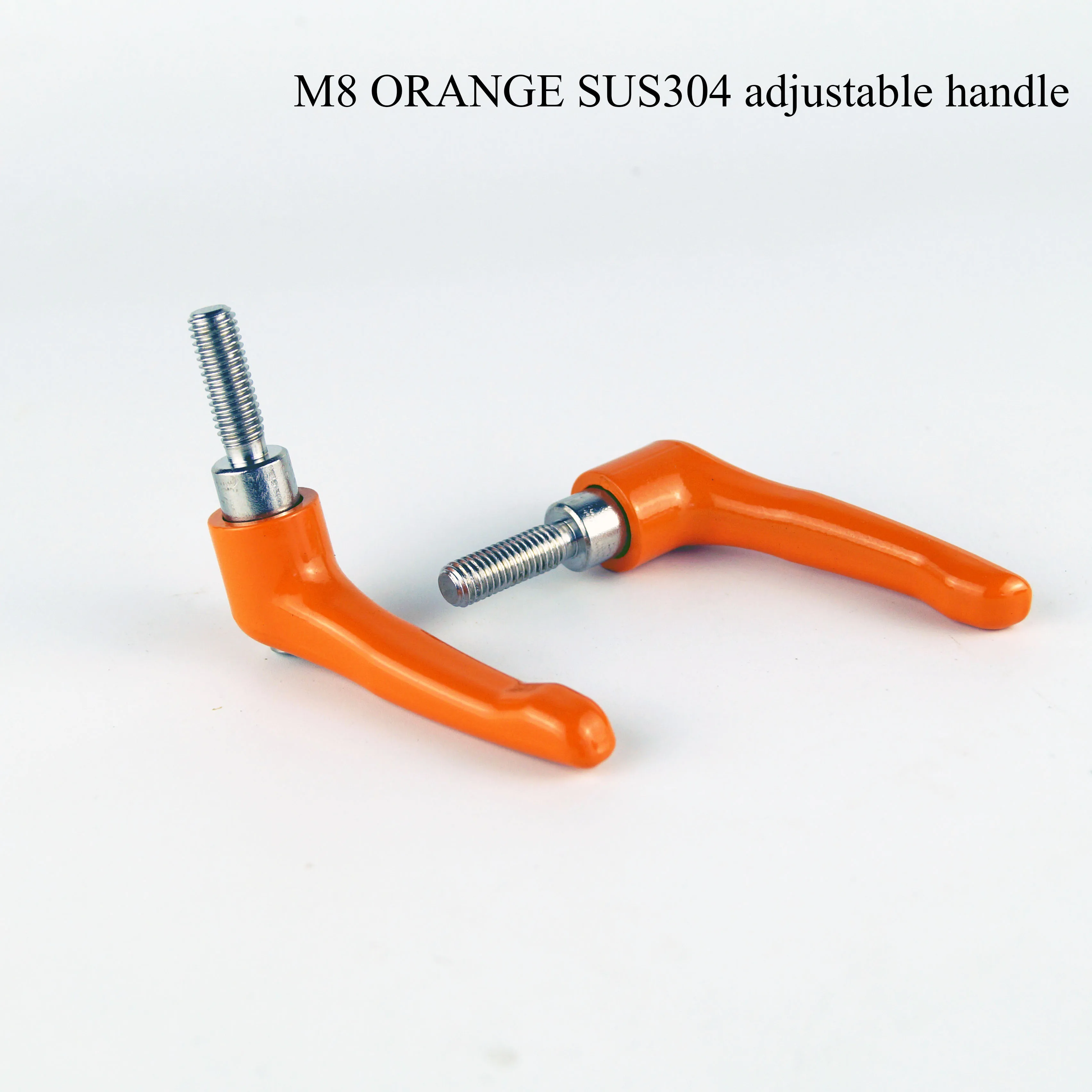 M8 Black AISI304 Stainlesss Steel Clamping Handle Tension Levers ,Solid Adjustable Handle