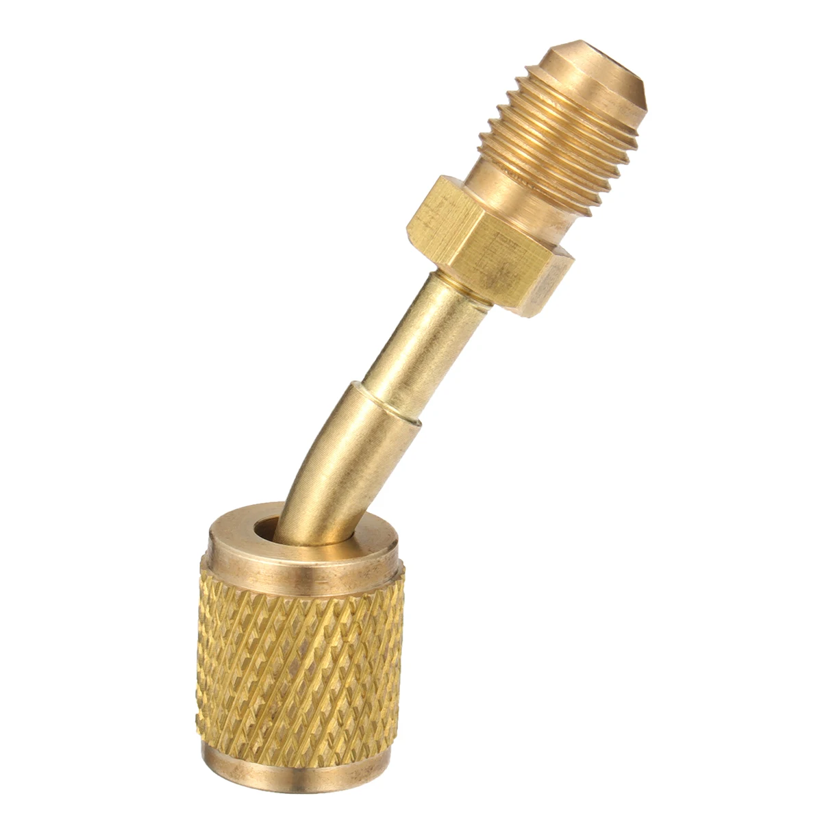 R410a Adapter 5/16" SAE Female to 1/4" SAE Male High Strength Air Conditioning Split Ductless Service Port Adapter