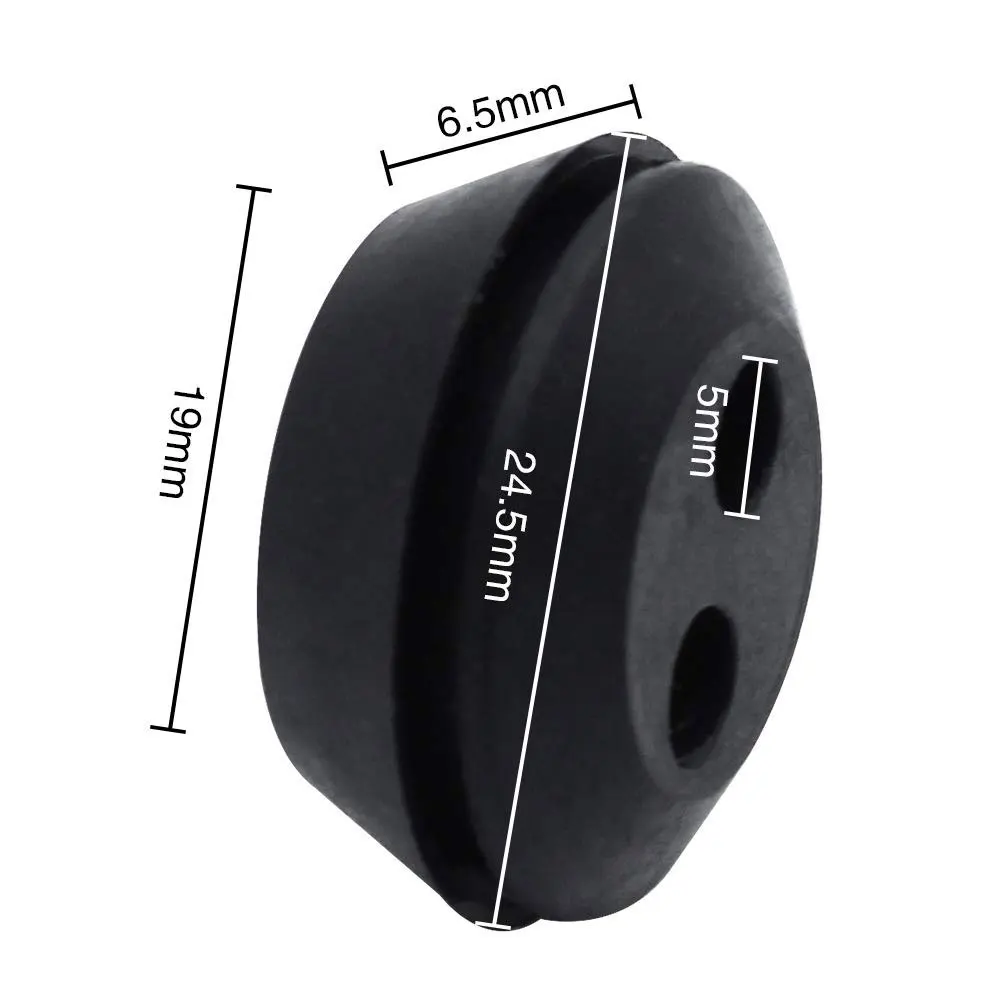 6Pcs Rubber Grommet 2 Holes Fuel Tank Seal Grommet Fuel Tank Rubber Grommet For Hedge Trimmer Brush Cutters Garden Supplies