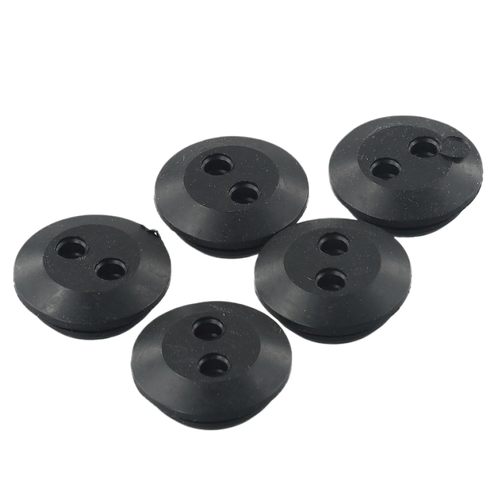 6Pcs Rubber Grommet 2 Holes Fuel Tank Seal Grommet Fuel Tank Rubber Grommet For Hedge Trimmer Brush Cutters Garden Supplies