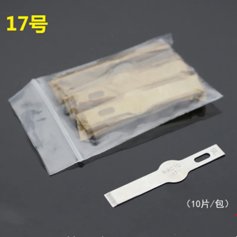 10PCS Stainless Steel Blades with Handle Wood Cutting Engraving Tool Set Mobile Phone BGA IC Chip Glue Removal Repair Hand Tools
