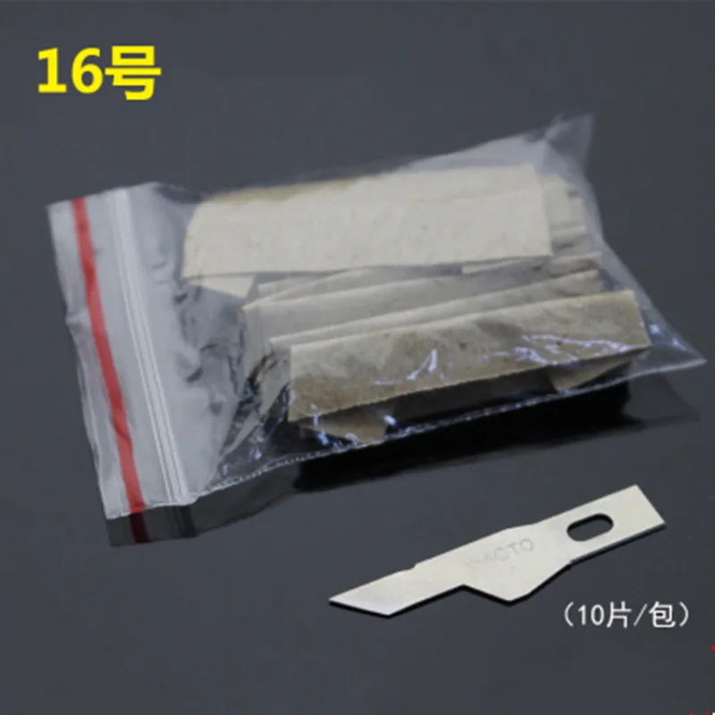 10PCS Stainless Steel Blades with Handle Wood Cutting Engraving Tool Set Mobile Phone BGA IC Chip Glue Removal Repair Hand Tools