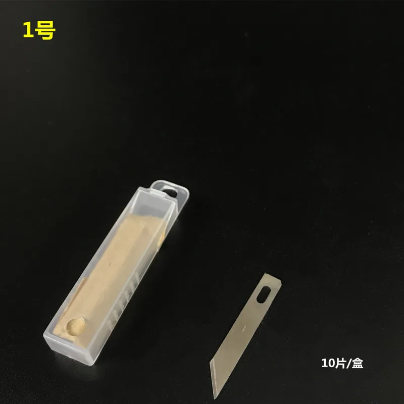 10PCS Stainless Steel Blades with Handle Wood Cutting Engraving Tool Set Mobile Phone BGA IC Chip Glue Removal Repair Hand Tools