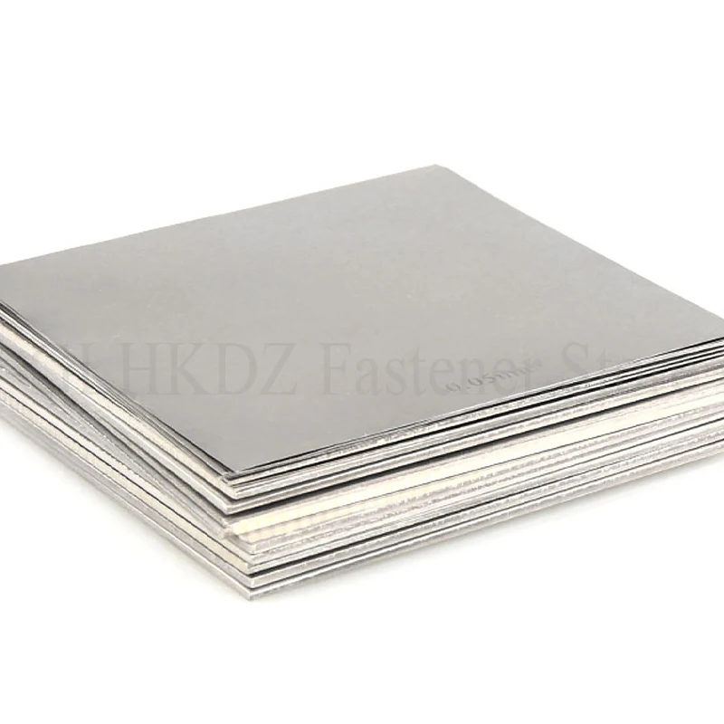 1PCS 301 Stainless Steel Plate Thickness 0.01-1mm Thin Steel Sheet Metal Foil Plate Polished Plate Width 100/200/300mm