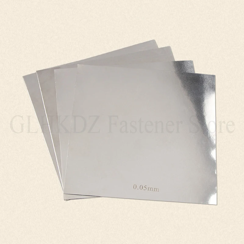 1PCS 301 Stainless Steel Plate Thickness 0.01-1mm Thin Steel Sheet Metal Foil Plate Polished Plate Width 100/200/300mm