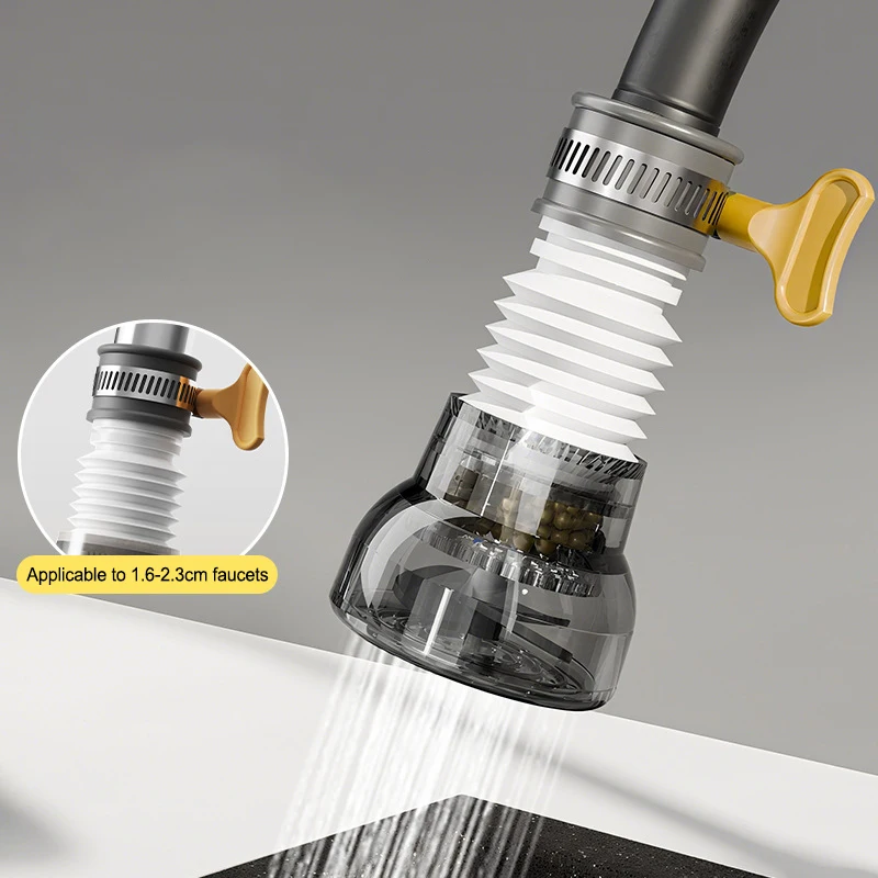 Universal 360 Rotation Faucet Bubbler Swivel Water Saving Economizer Head Shower Kitchen Faucet Nozzle Adapter Sink Accessories