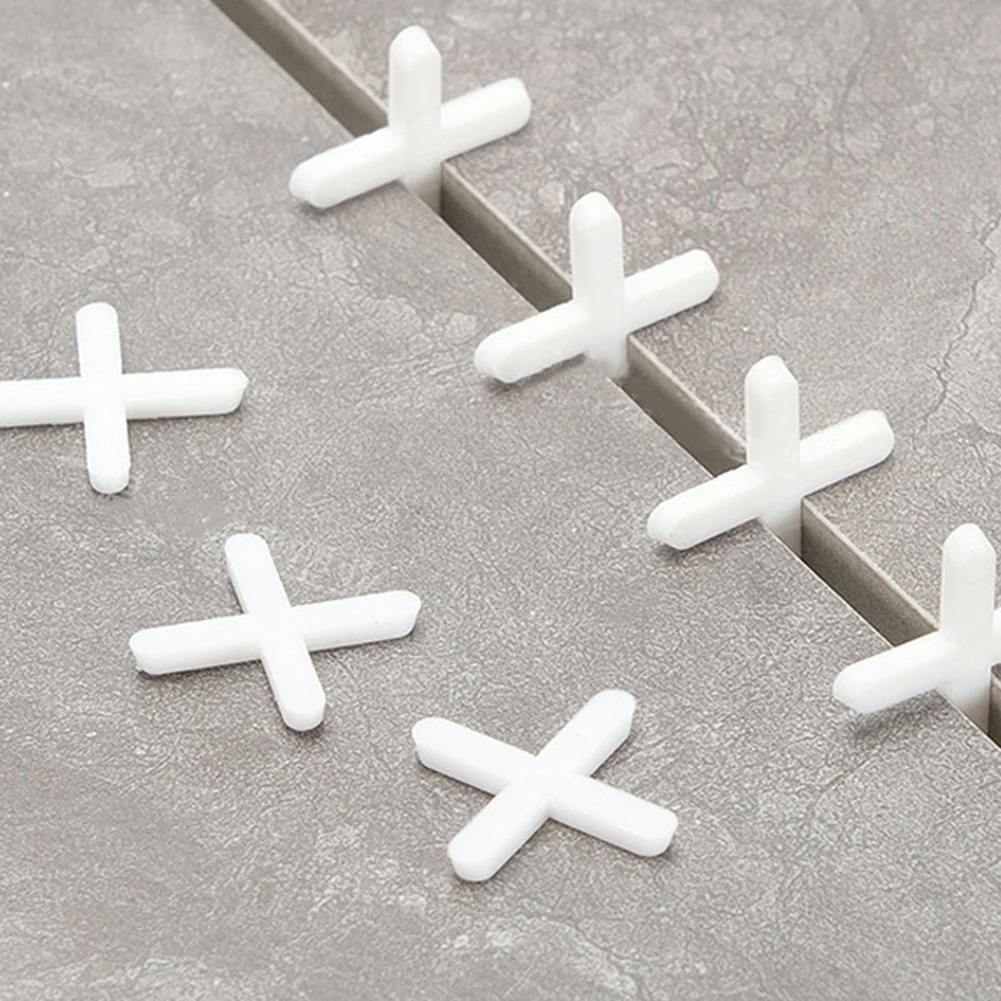 200pcs 1/1.5/2/2.5/3mm Cross Ceramic Tile Leveling System Clips Tile Spacer Ceramic Floor Wall Laying Construction Tool