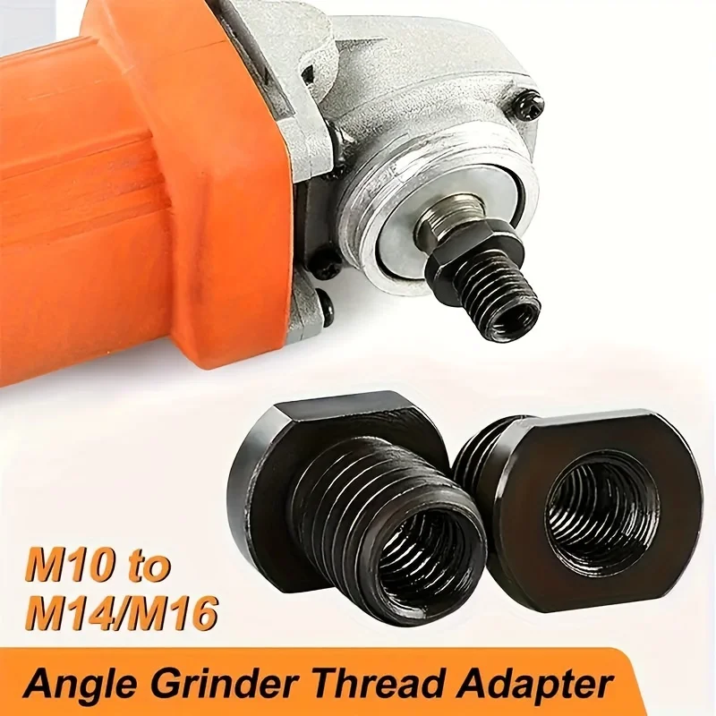 Angle Grinder Attachment Adapter,M10 to M14/M16,Black Quick Change Polisher Interface Connector Practical Thread Converter
