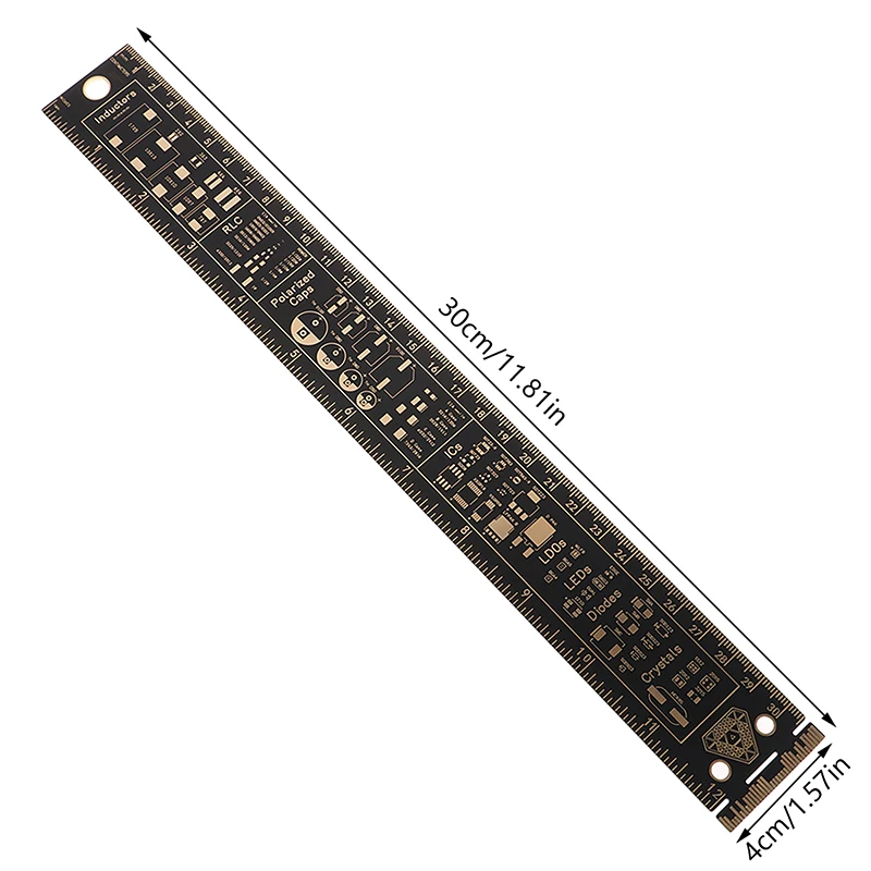 1PC 30cm NVIDIA Faith Ruler II Multifunctional PCB Ruler Drawing Ruler Engineering Ruler PCB Engineering Ruler