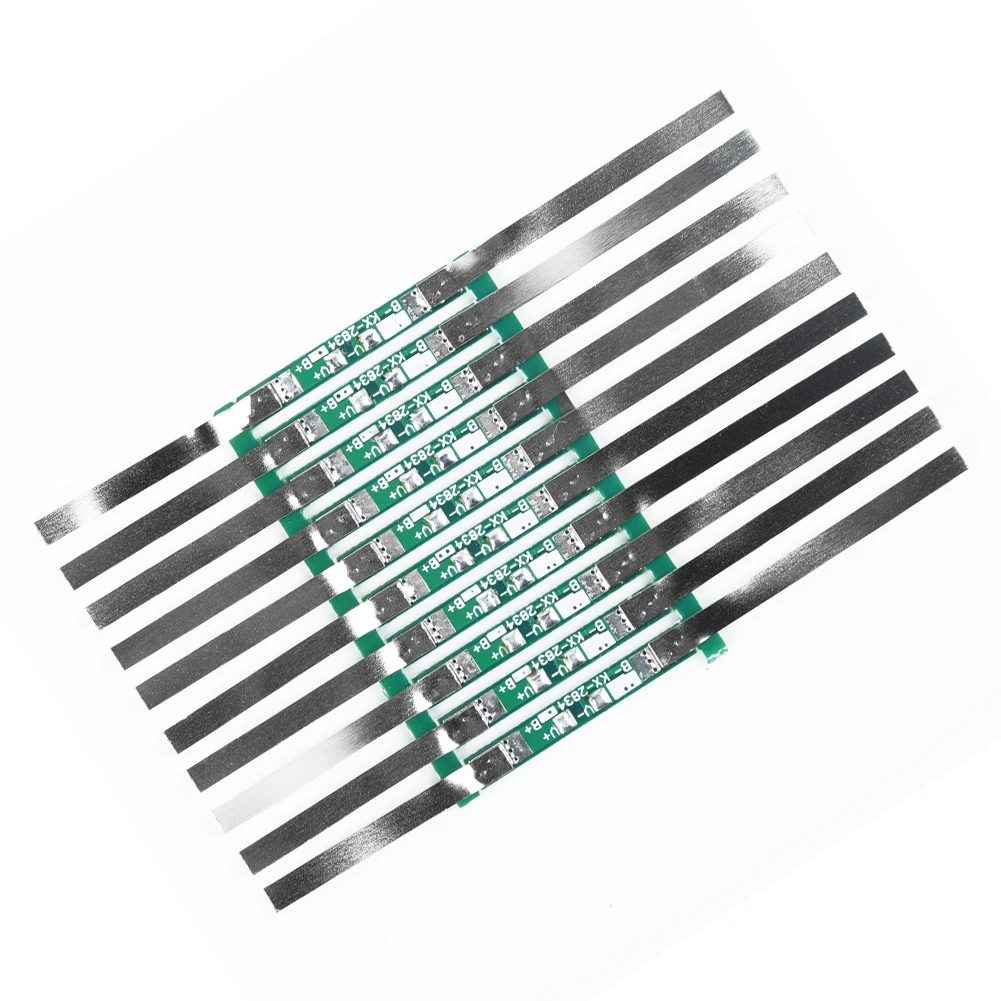 10Pcs Protection Board For 3.7V 18650 Li-Ion Lithium Battery W/ Solder Be JB 28*3mm Protectiive Board Replacement