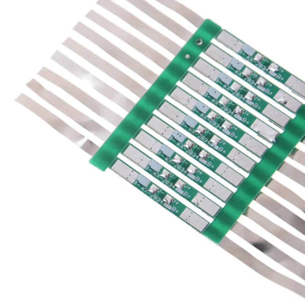 10Pcs Protection Board For 3.7V 18650 Li-Ion Lithium Battery W/ Solder Be JB 28*3mm Protectiive Board Replacement