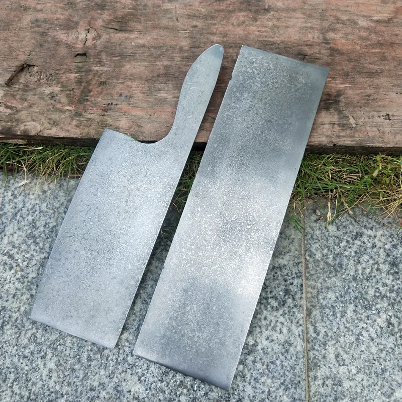 Damascus Steel Sandwich structure VG10 Clip Steel Already Quenched Blade Steel Raw materials Diy Knife 30x8.5x0.3cm